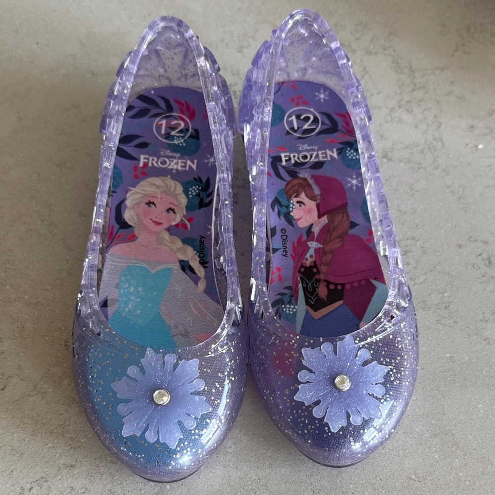 Disney Frozen Sparkly Lavender Kids Dress Shoes